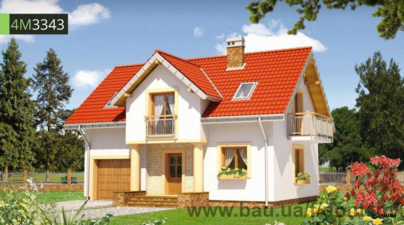 Милий будинок з балкончиками 4M3343 — Dom4m Милий будинок з балкончиками 4M3343 — Dom4m